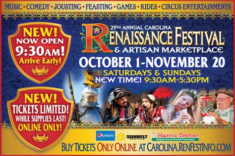 When did it start? 1999. . Renaissance festival nc promo code 2023